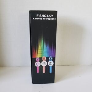 NWT,Fishoaky Karaoke Microphone.